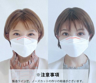 画像1: 日本製【個包装タイプ】4層構造 立体3D不織布マスク 7枚入り（大人用）（子供用）